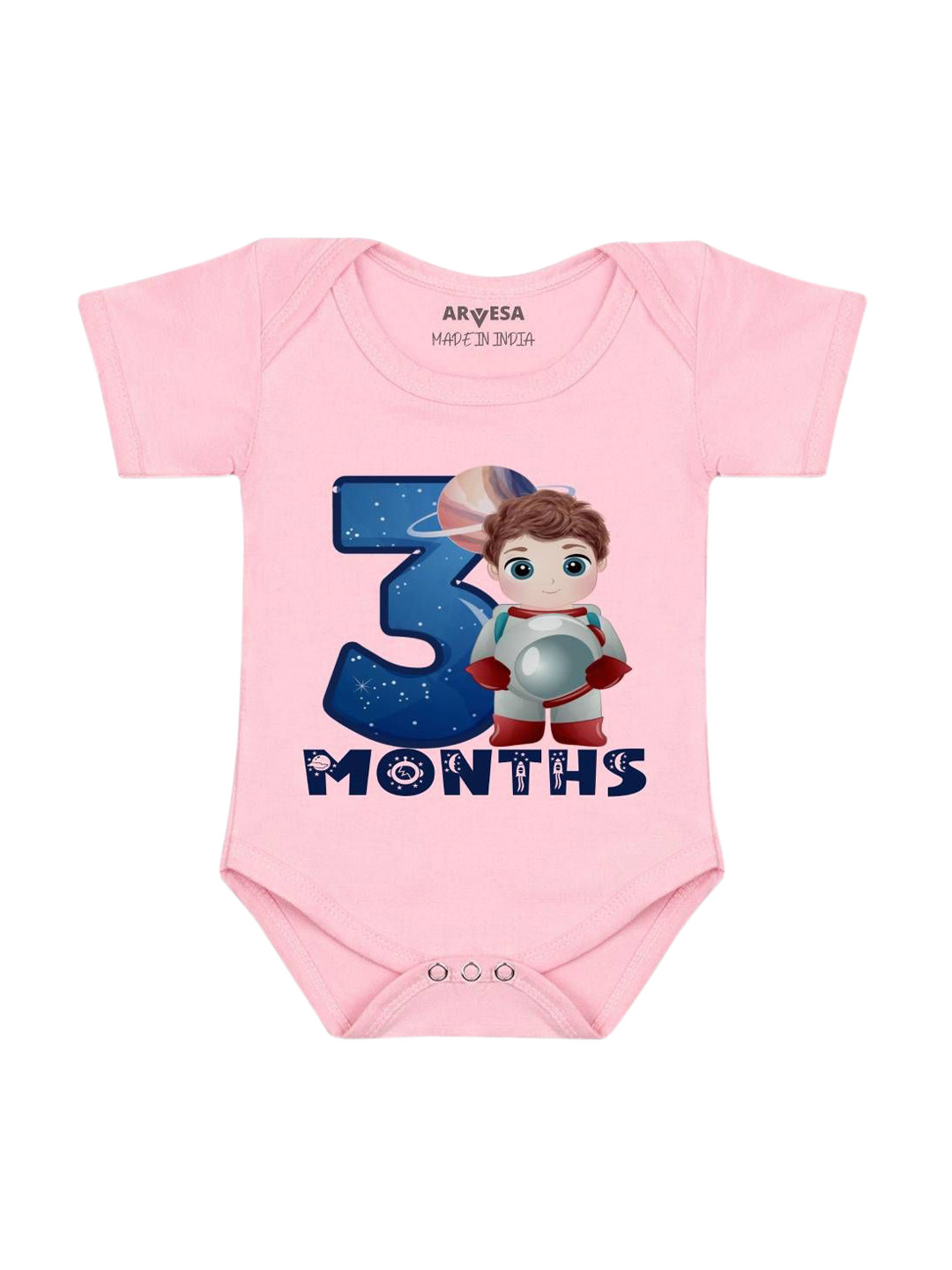 

Arvesa Infants Printed Bodysuit, Pink