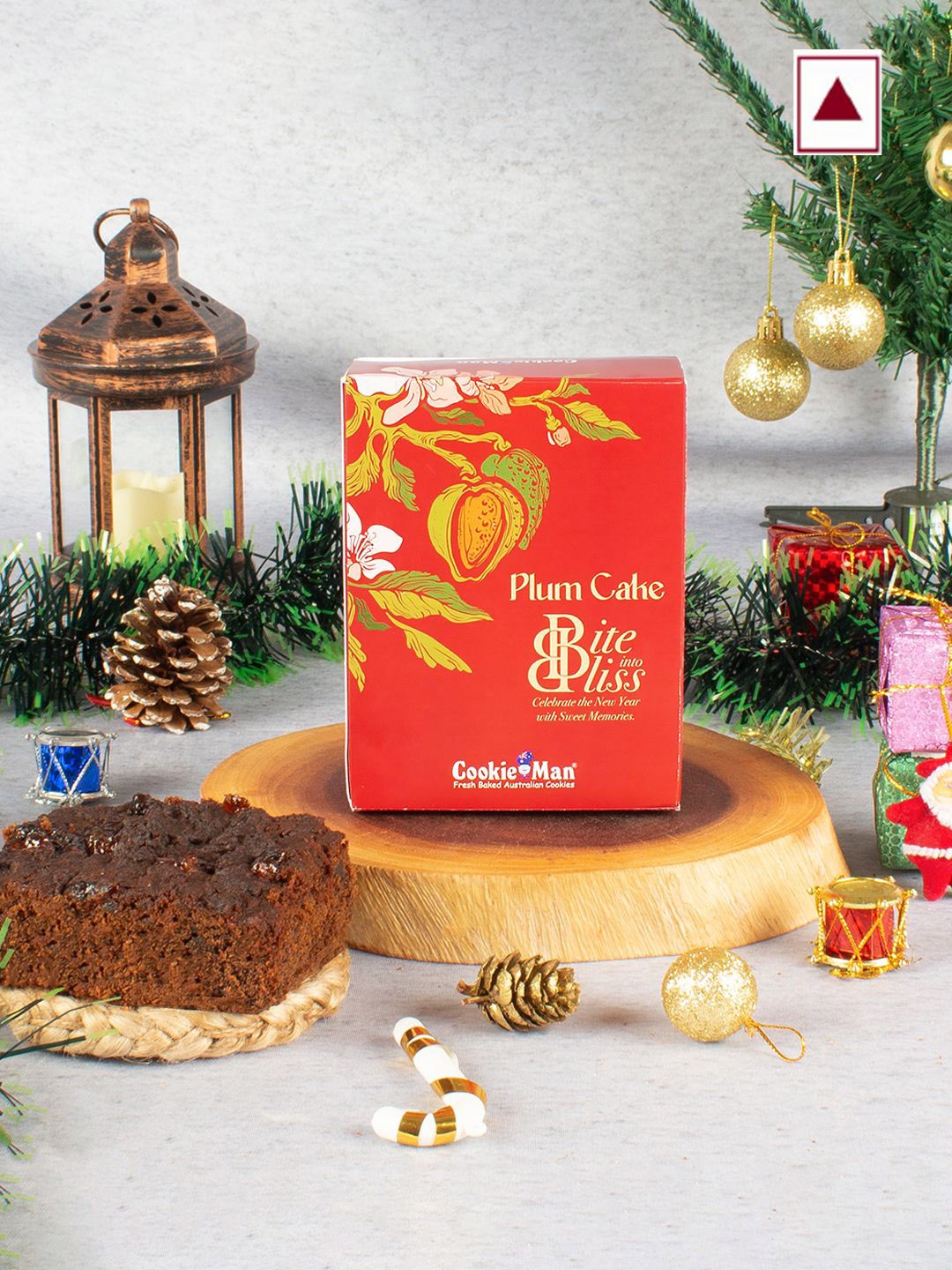 

Cookieman Rich Plum Cake with Fruit, Nuts & Cherry, Red