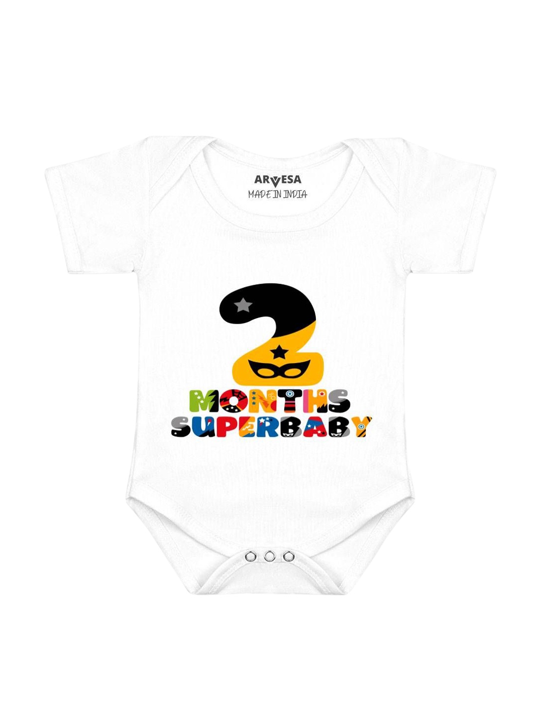

Arvesa Infants Printed Bodysuit, White