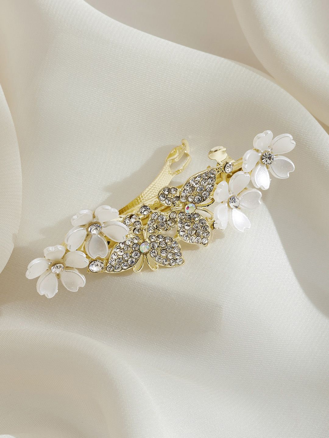 

JOKER & WITCH Women Embellished French Barrette, Gold