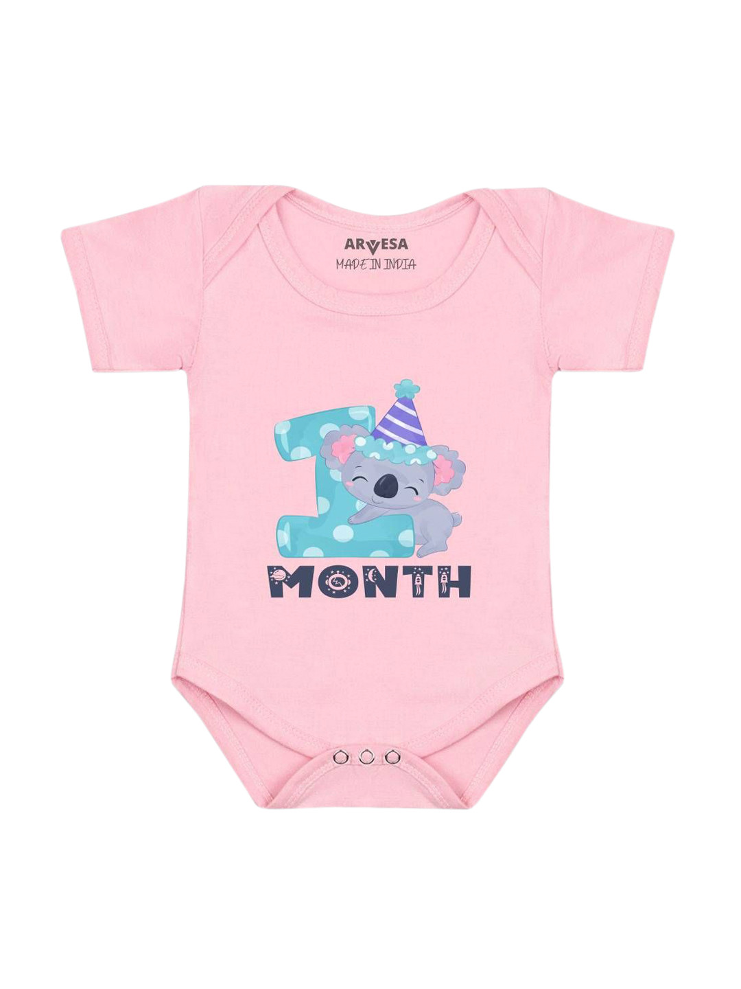 

Arvesa Infants Printed Bodysuit, Pink