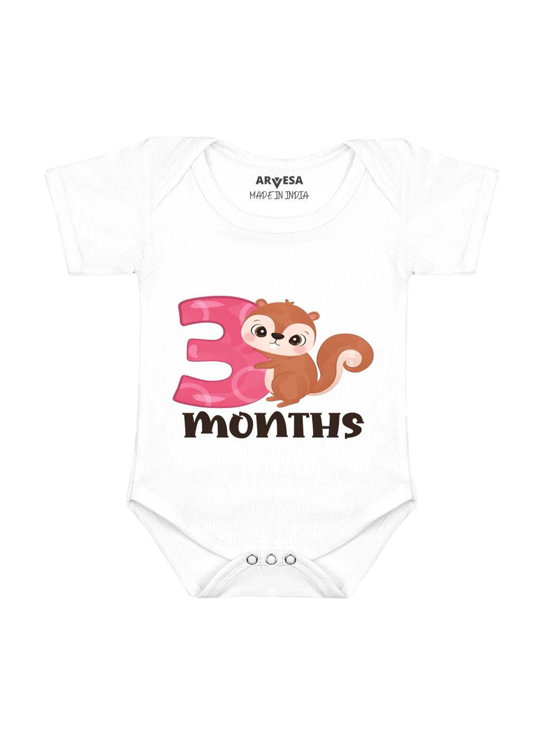 

Arvesa Infants Printed Bodysuit, White