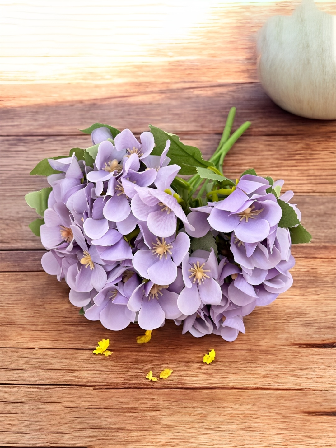 

Art Street Purple & Green 2 Pieces Hydrangea Artificial Flowers