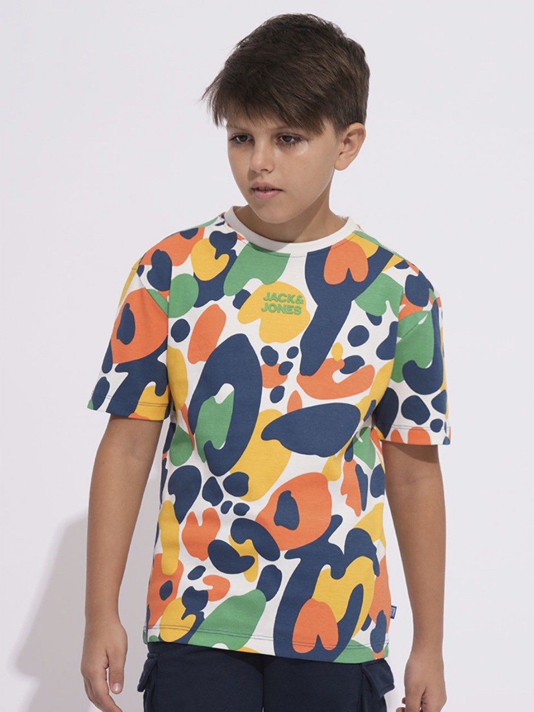 

Jack & Jones Junior Boys Printed Pockets T-shirt, Multi