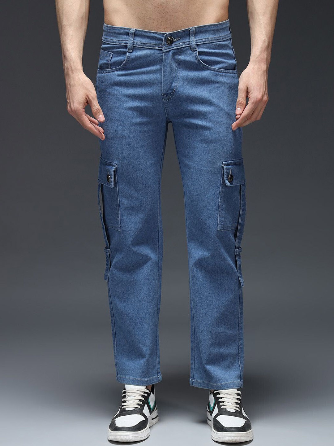 

DENIMLOOK Men Light Fade Stretchable Jeans, Blue