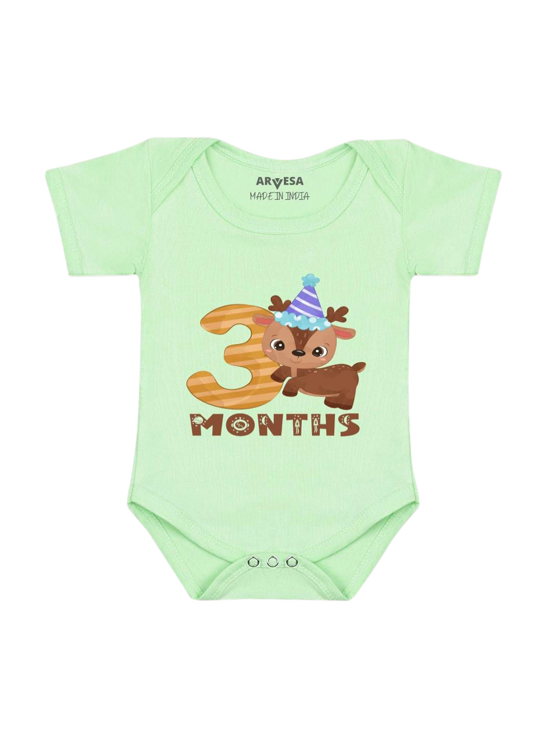 

Arvesa Infants Printed Body Suit, Green