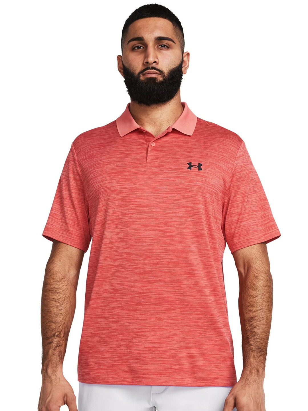 

UNDER ARMOUR UA Performance 3.0 Polo Collar T-Shirt, Pink