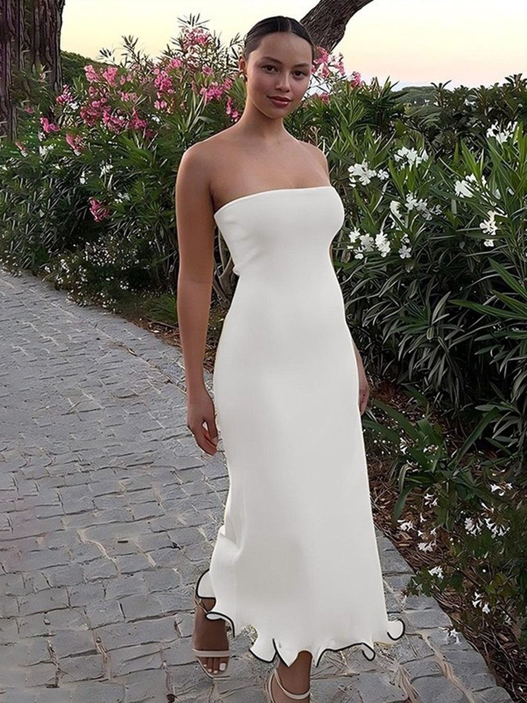 

LULU & SKY Maxi Dress, White