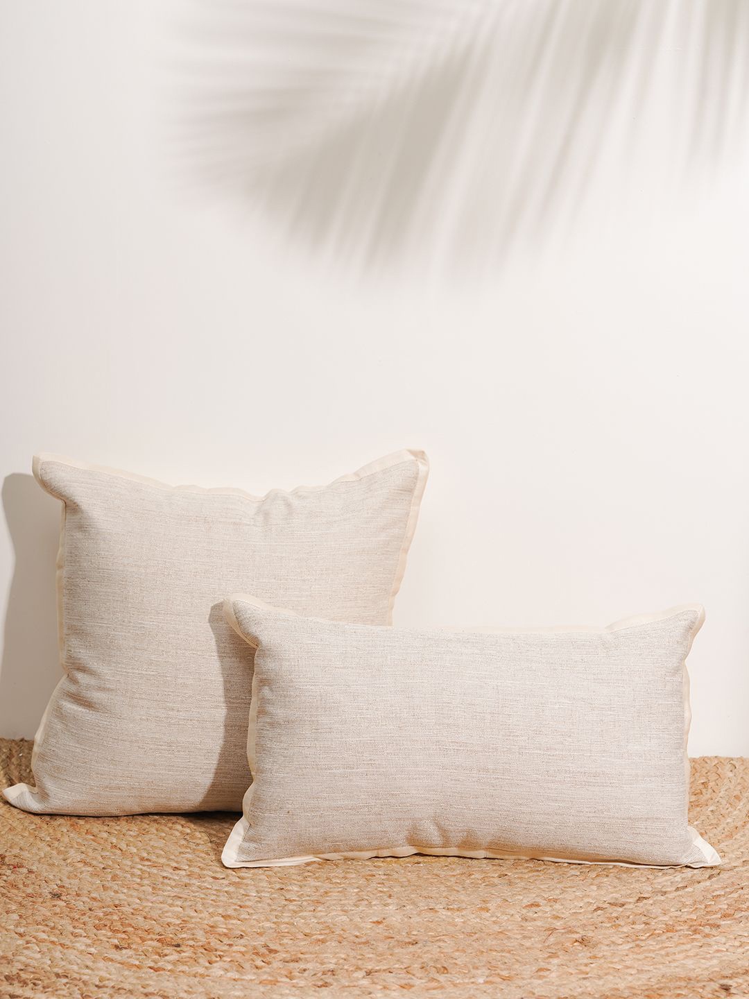 

India Circus by Krsnaa Mehta Brown & White Square Cushion Covers