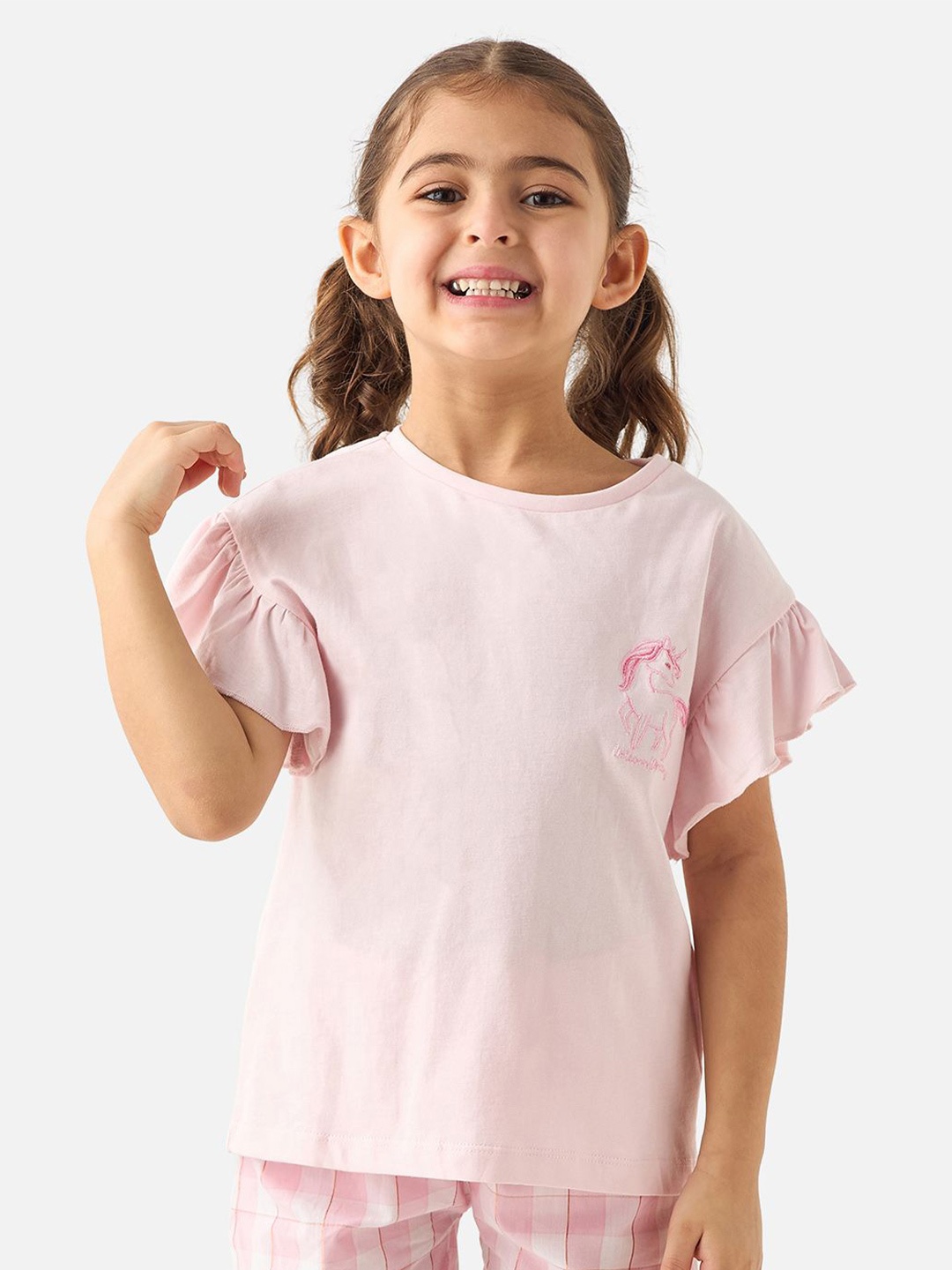 

Juniors by Babyshop Girls T-shirt with Pyjamas, Pink