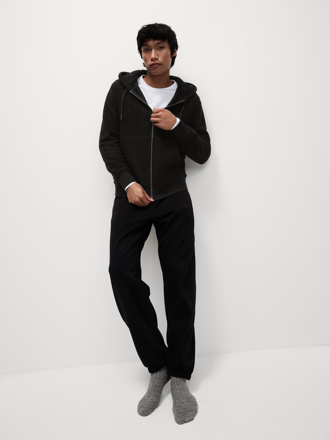 

Marks & Spencer Men Hooded Sweatshirt, Black