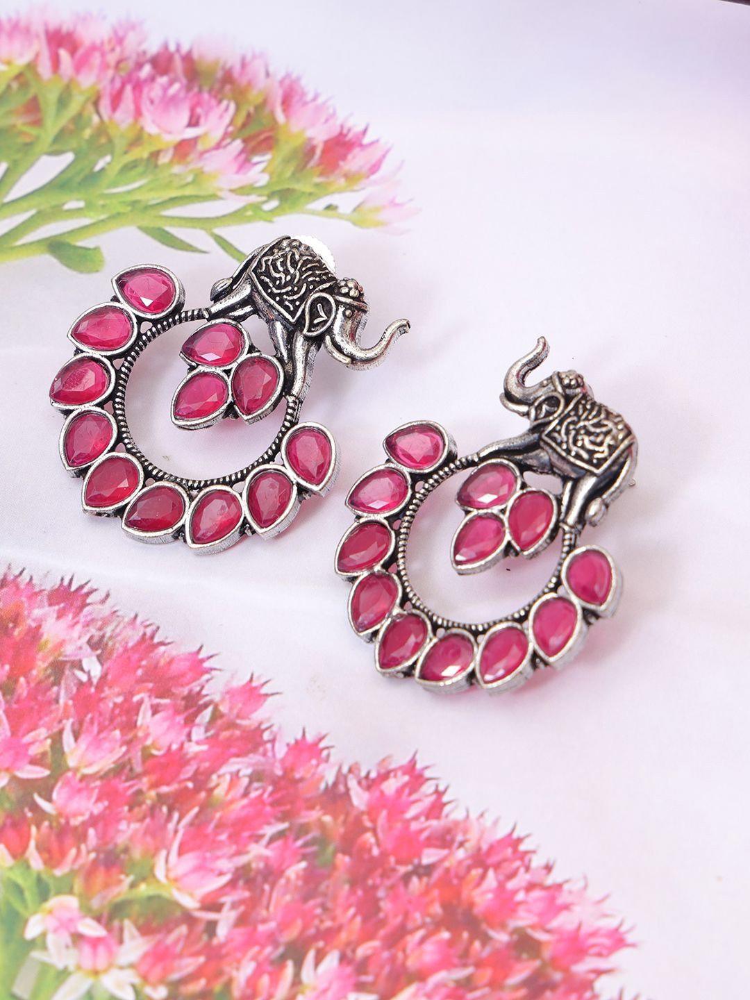 

Styled Diva Contemporary Studs Earrings, Pink