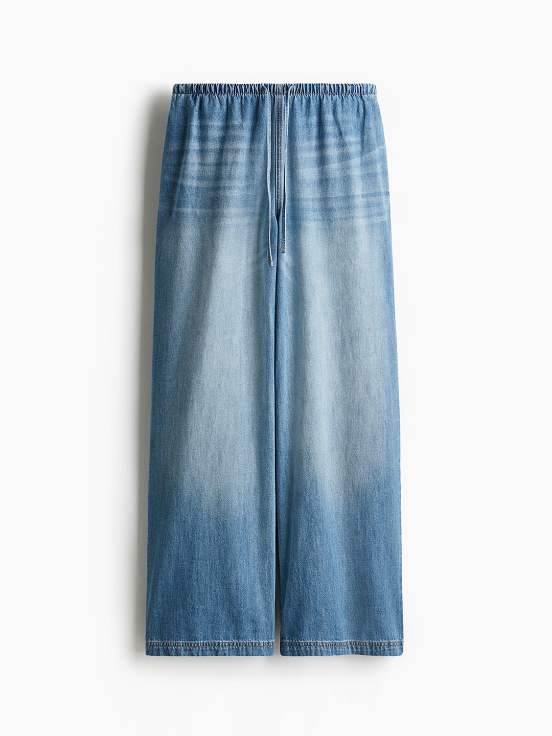 

H&M Denim Drawstring Trousers, Blue