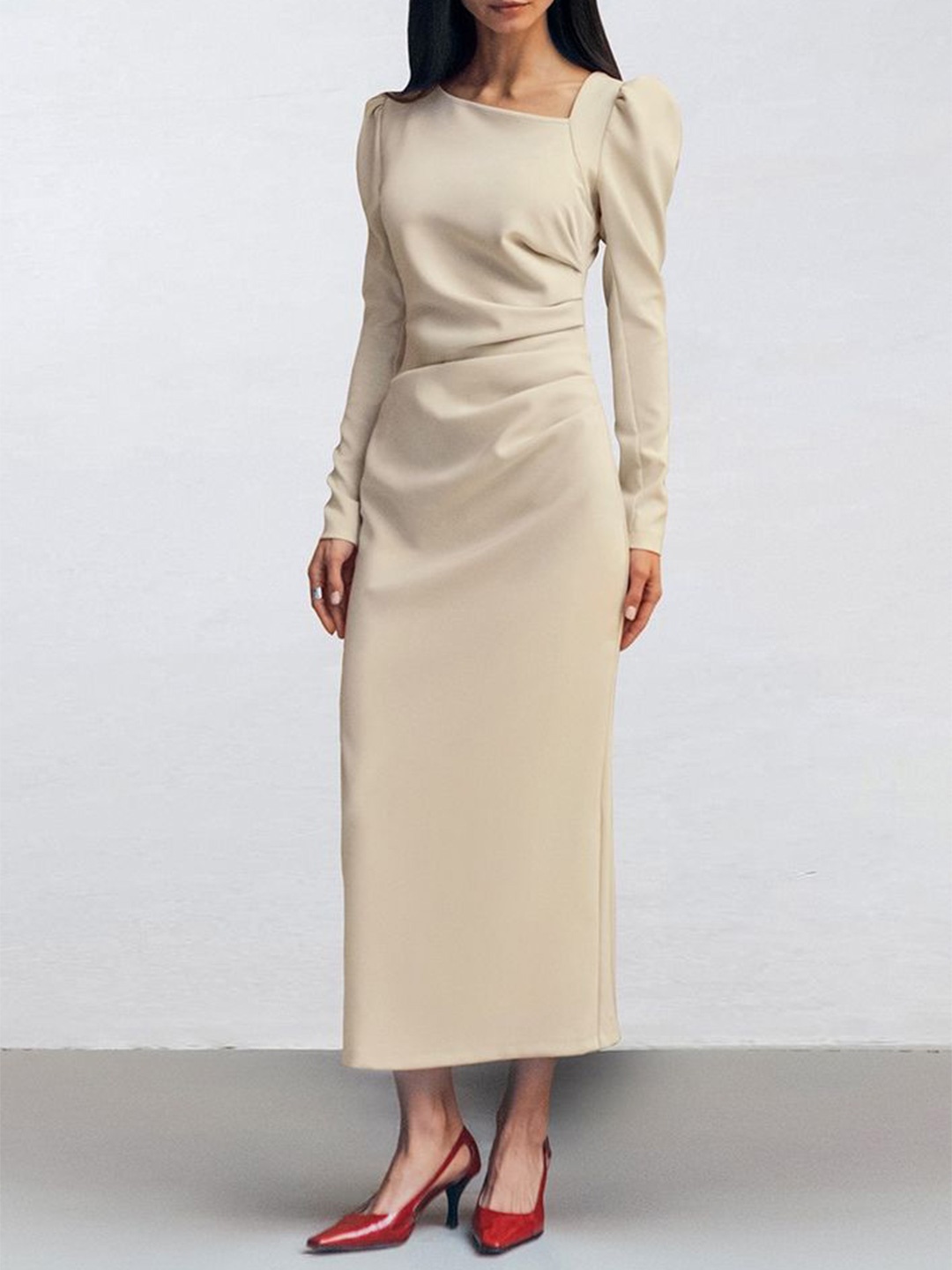 

LULU & SKY Maxi Midi Dress, Khaki