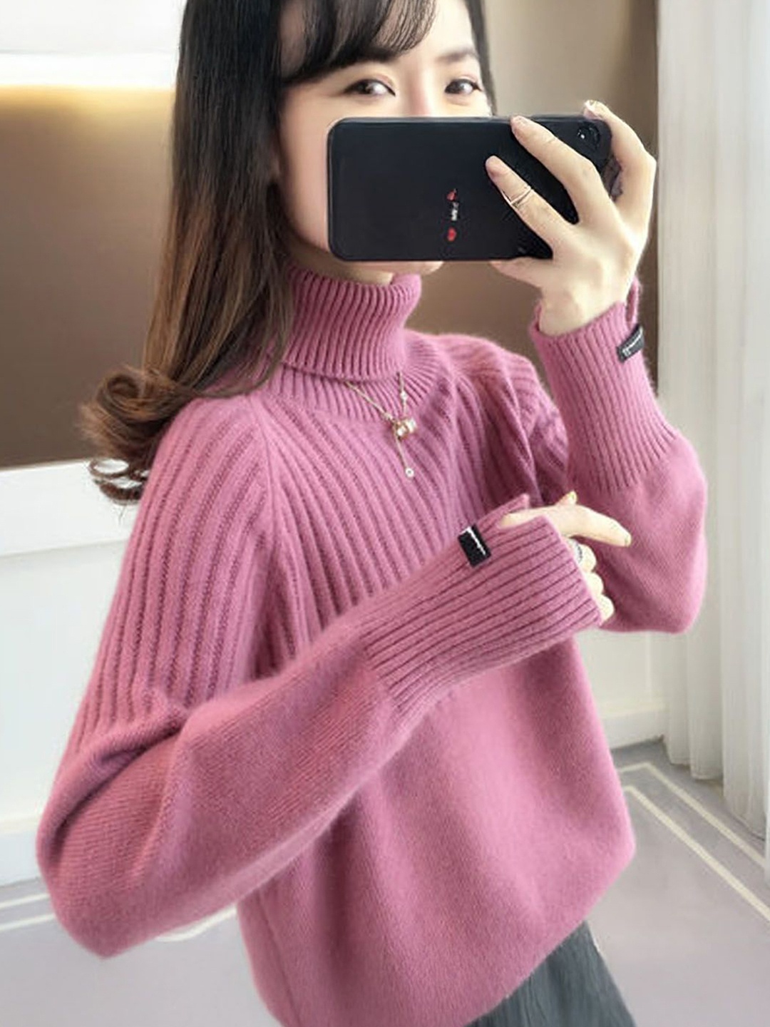 

StyleCast Women Striped Pullover, Pink
