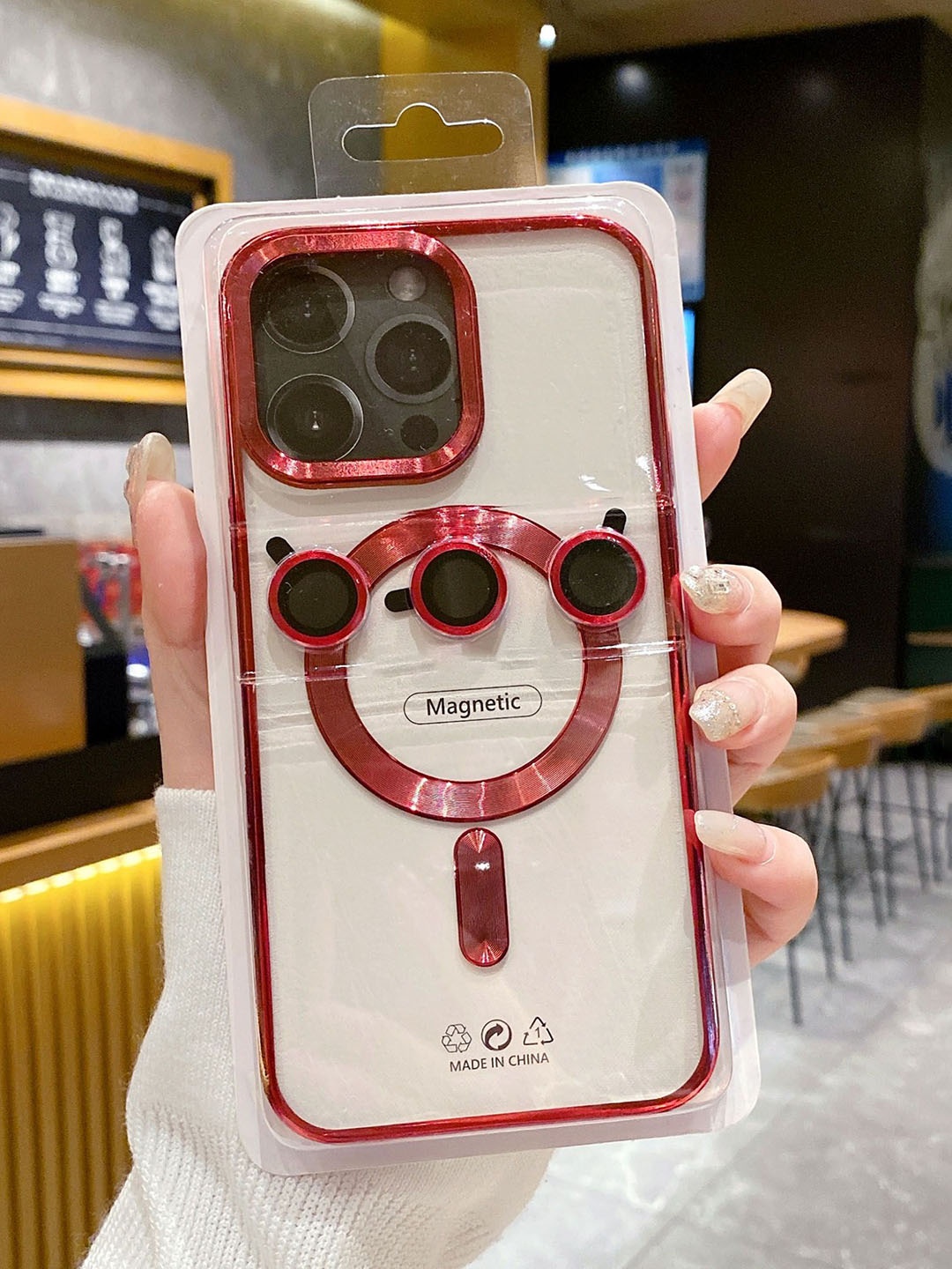 

Luxury Kase Solid Transparent iPhone 13 Pro Max Back Case