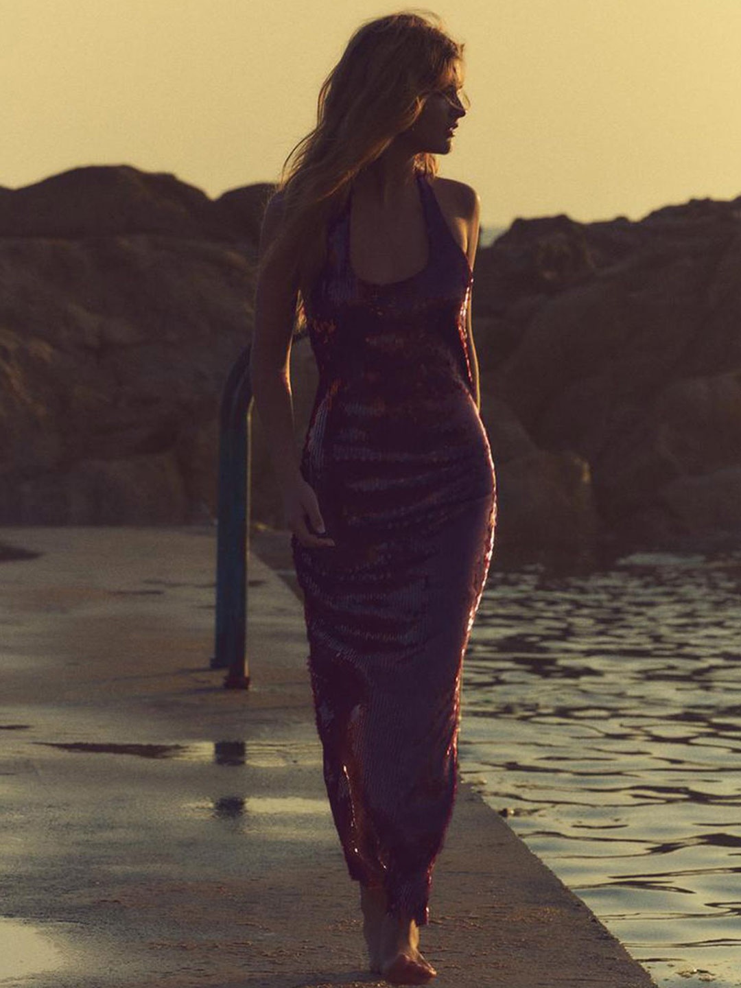 

LULU & SKY Maxi Dress, Burgundy