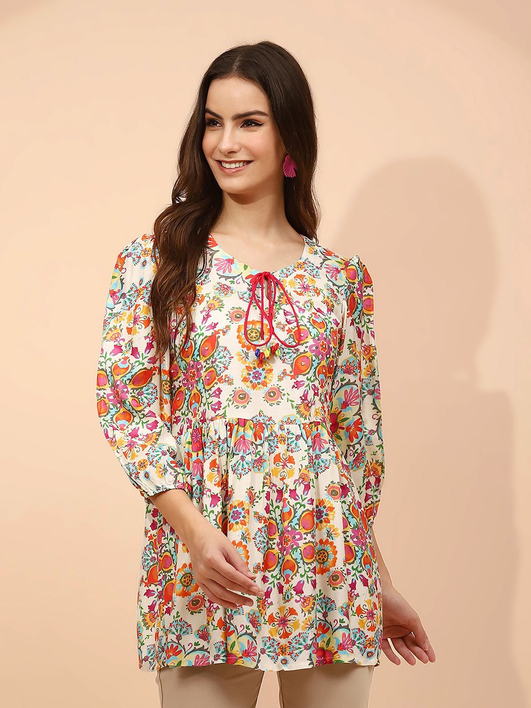 

Me&I Printed Tunic, White