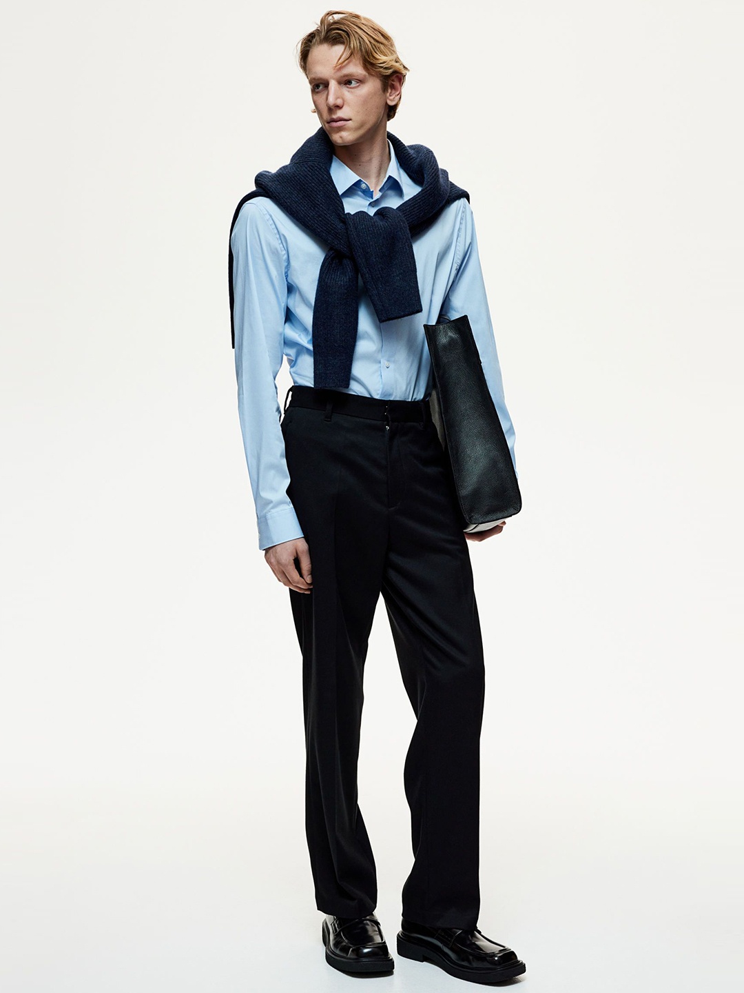

H&M Slim Fit Stretch Shirt, Blue