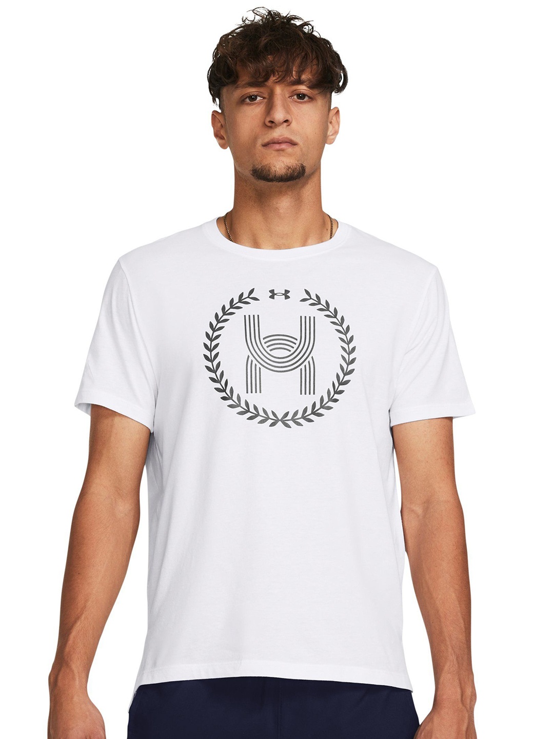 

UNDER ARMOUR Launch Short Sleeve Slim Fit T Shirt, White