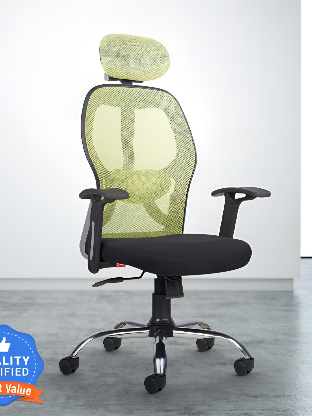 

CELLBELL Green Taurus C100 Lite High Back Adjustable Mesh Office Arm Chair
