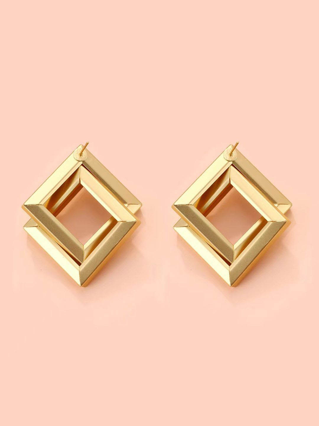 

styledose Classic Studs Earrings, Gold