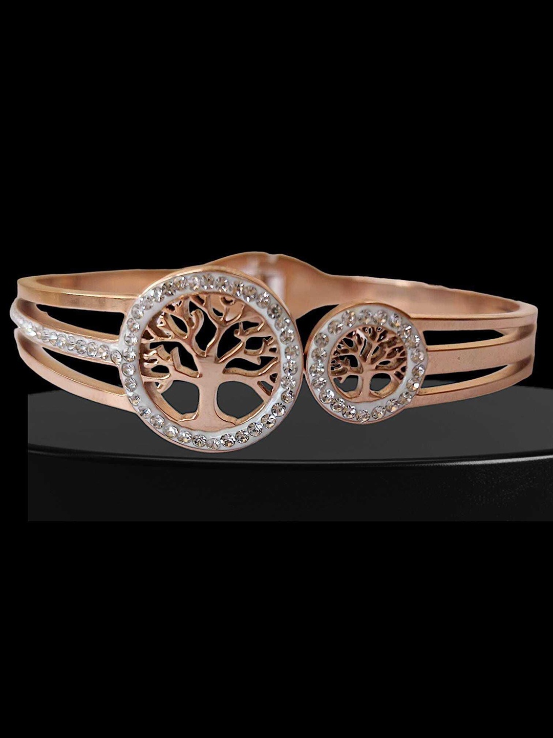 

V FASHION JEWELLERY Women Rose Gold-Plated Kada Bracelet