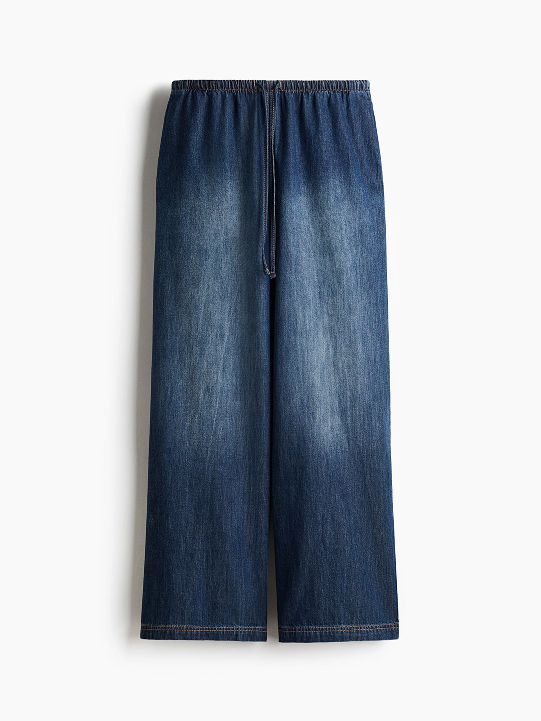 

H&M Denim Drawstring Trousers, Blue