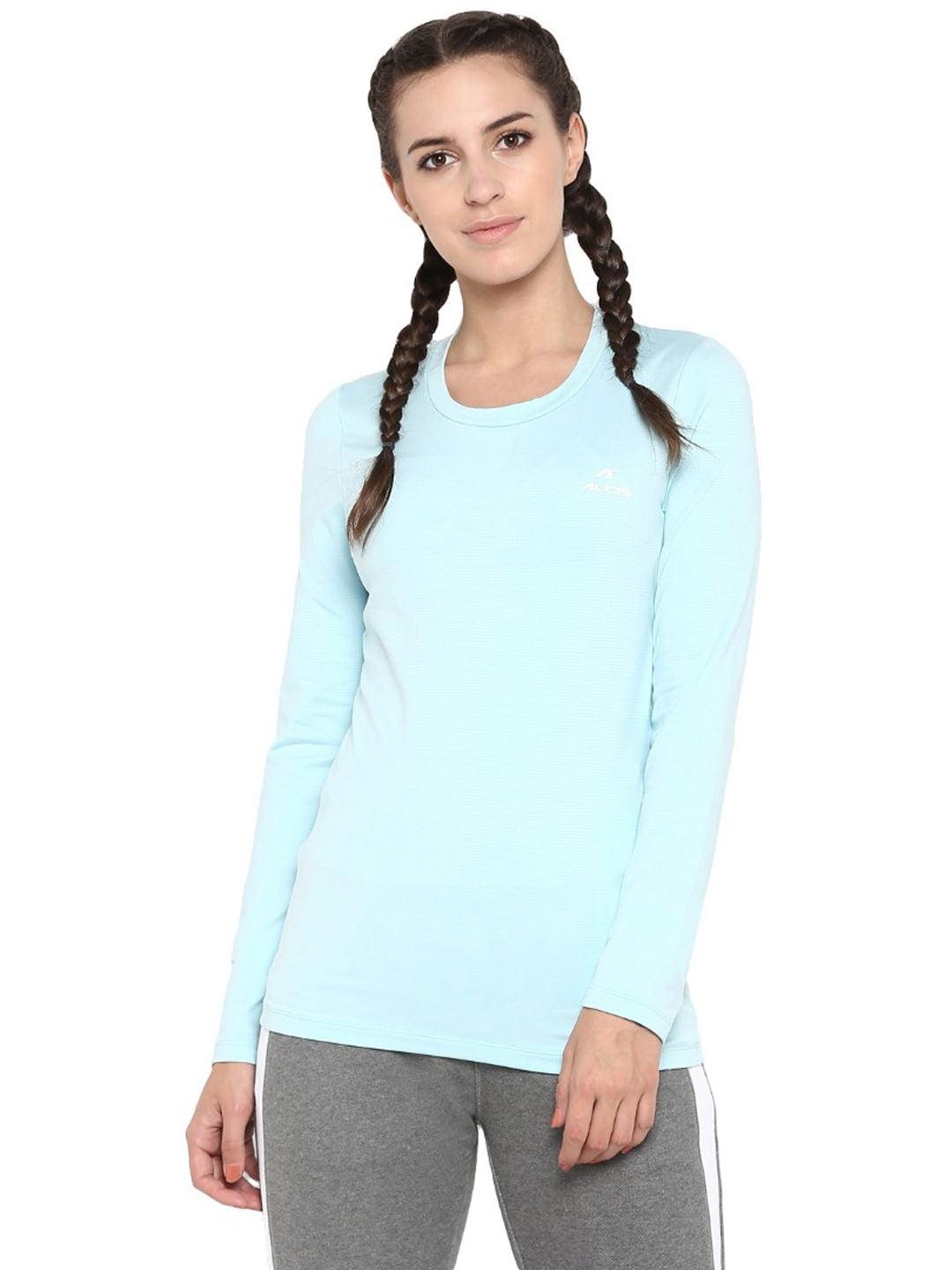 

Alcis Women Solid Blue T-shirt