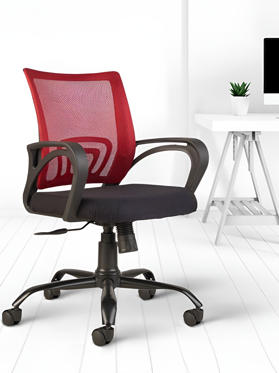 

CELLBELL Red Zenith C107 Mid Back Mesh Office Chair