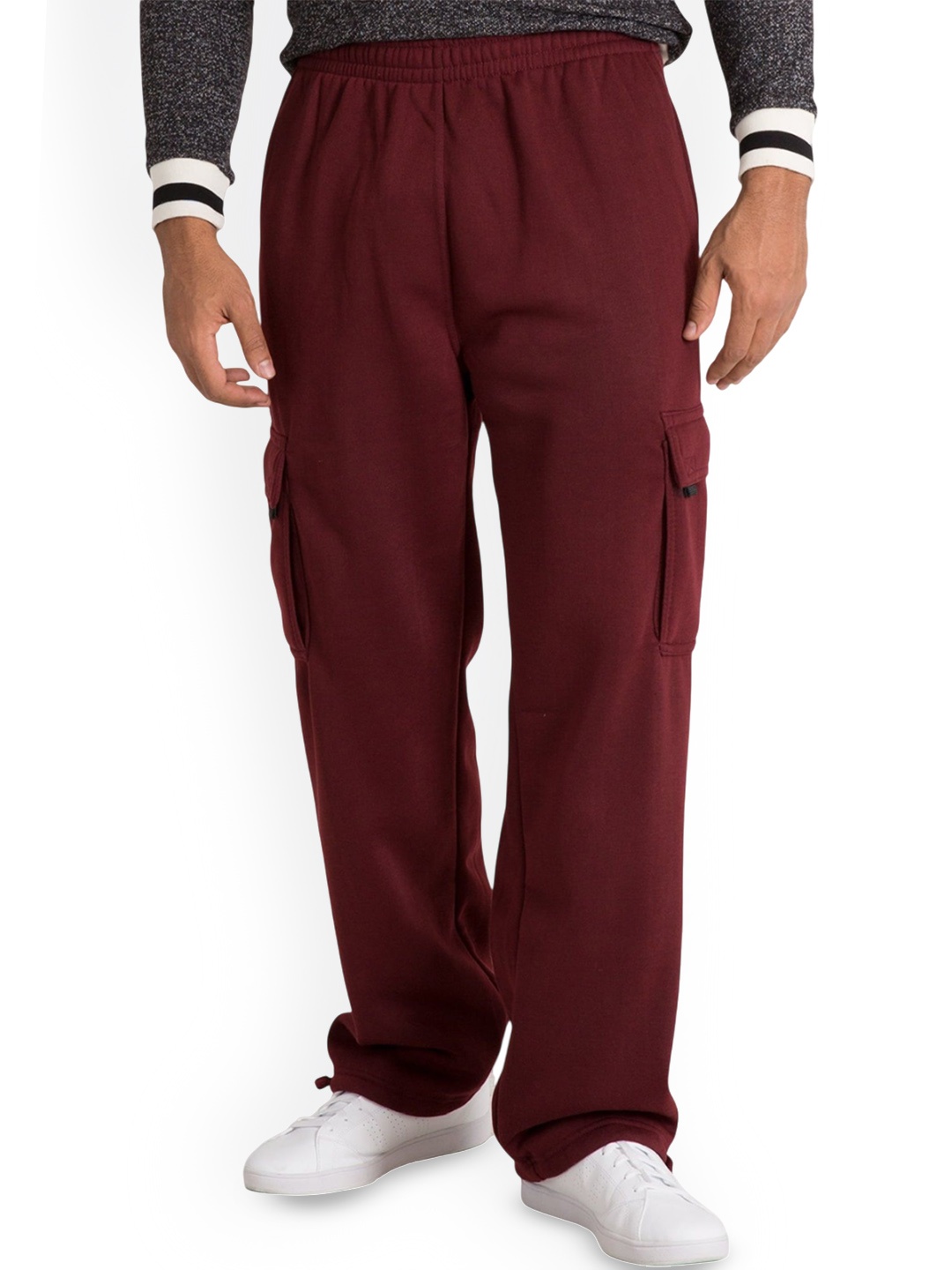 

StyleCast Women Relaxed Mid-Rise Trousers, Red