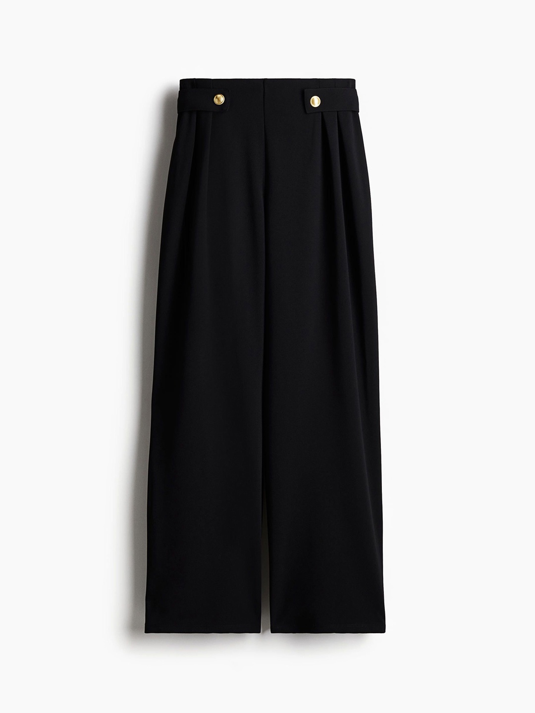 

H&M Tailored Jersey Trousers, Black