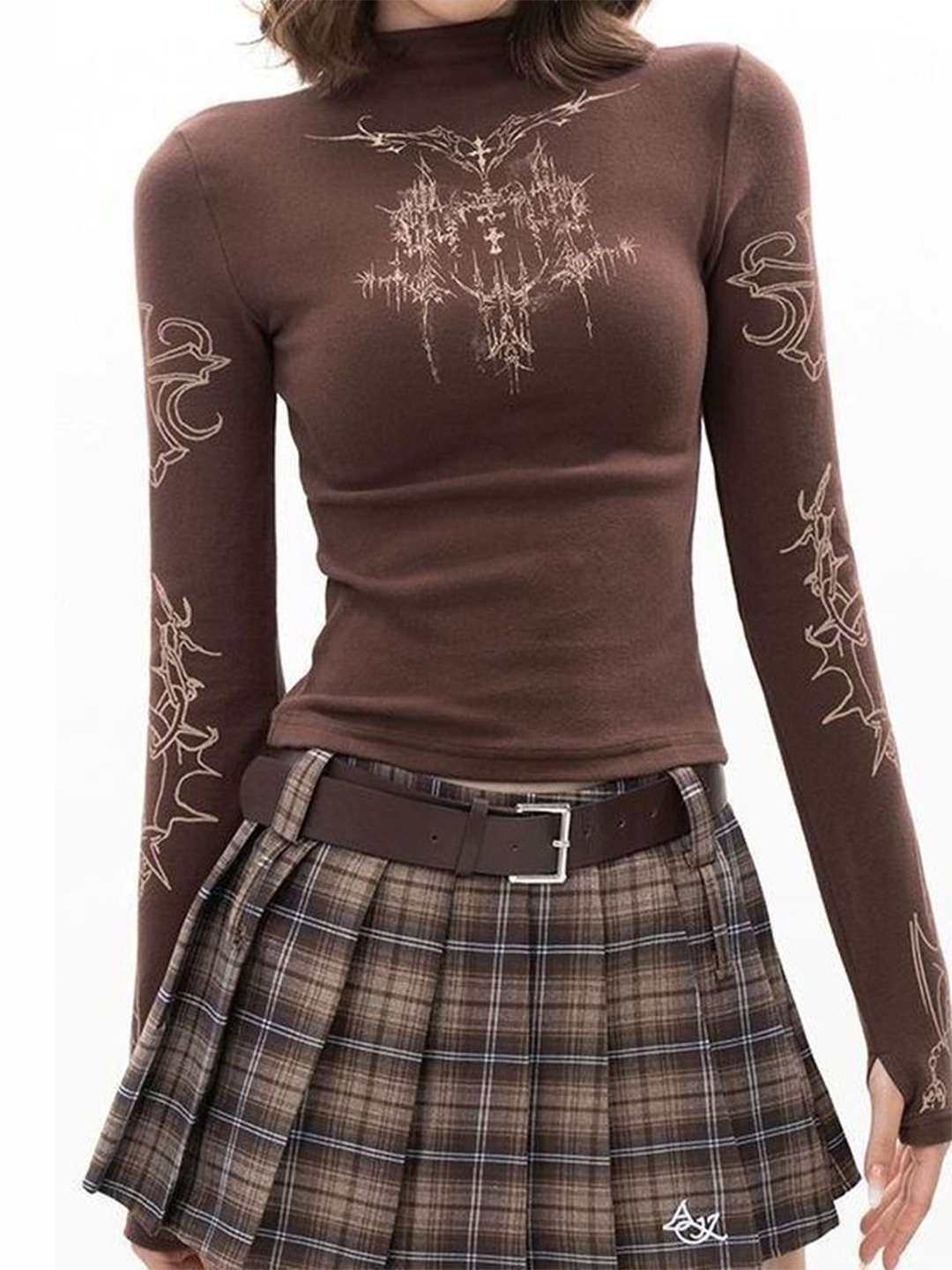 

LULU & SKY Top, Brown