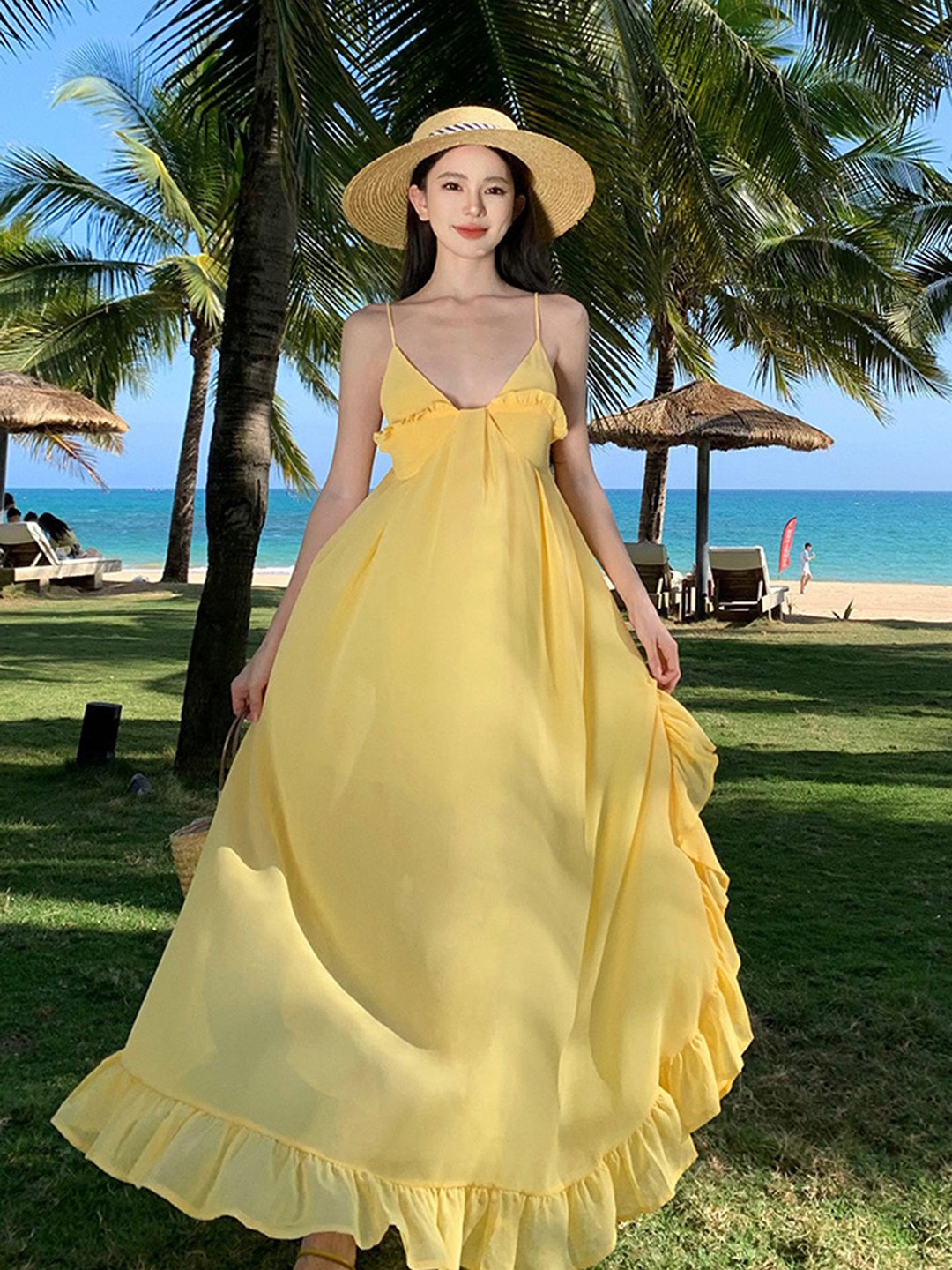 

LULU & SKY Maxi Dress, Yellow