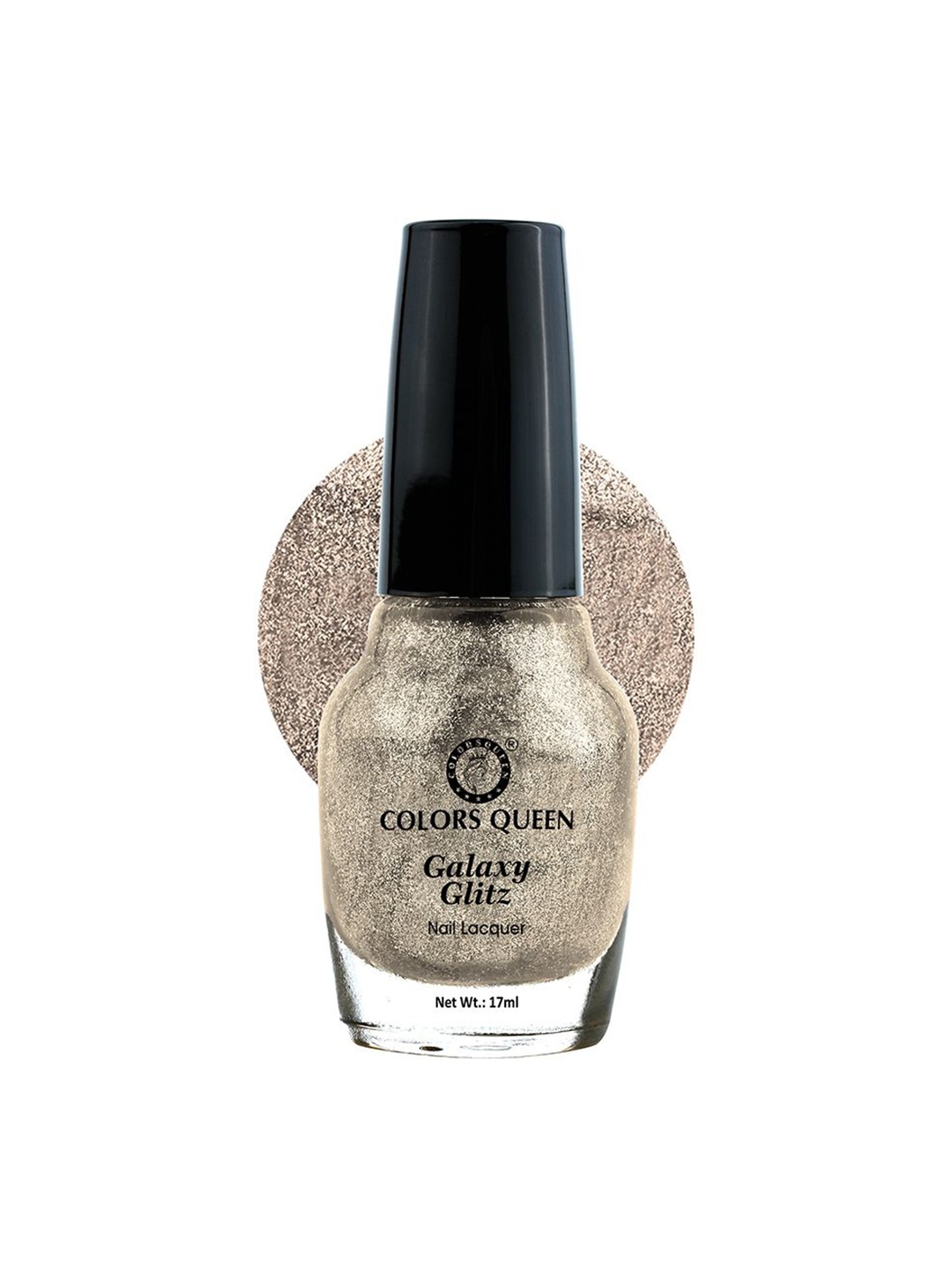

Colors Queen Galaxy Glitz Nail Lacquer 17ml Midnight Walk - 17, Silver