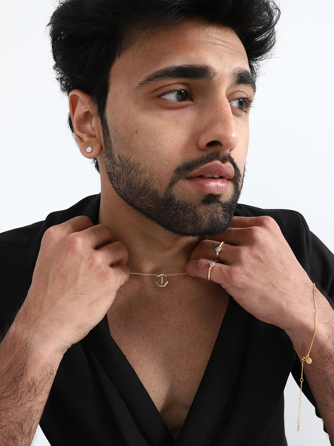 

HOUSE OF SEVEN Unisex Brass Gold-Plated Necklace