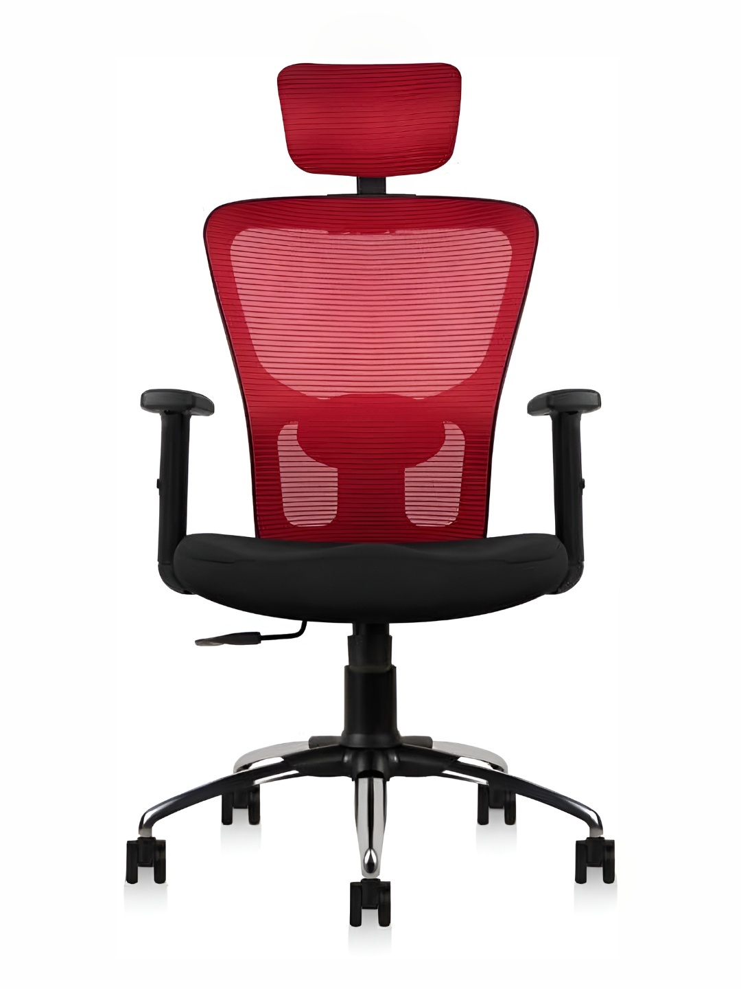 

CELLBELL C110 Leo Black Mesh Study Chair, Red