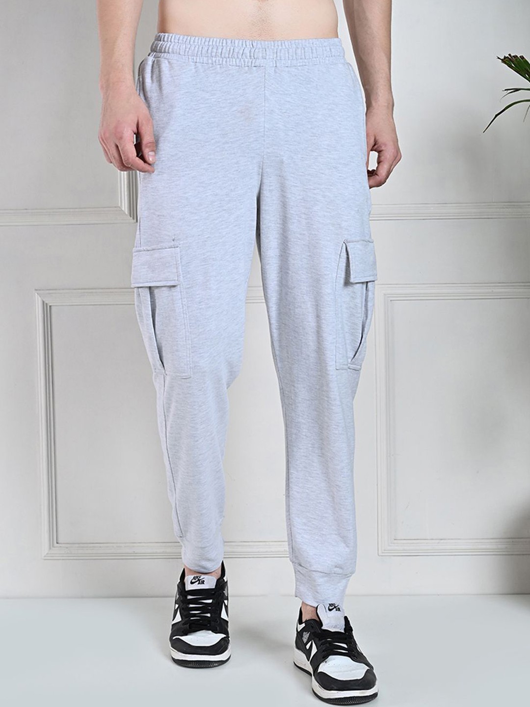 

FITINC Men Relaxed-Fit Cotton Joggers, Grey