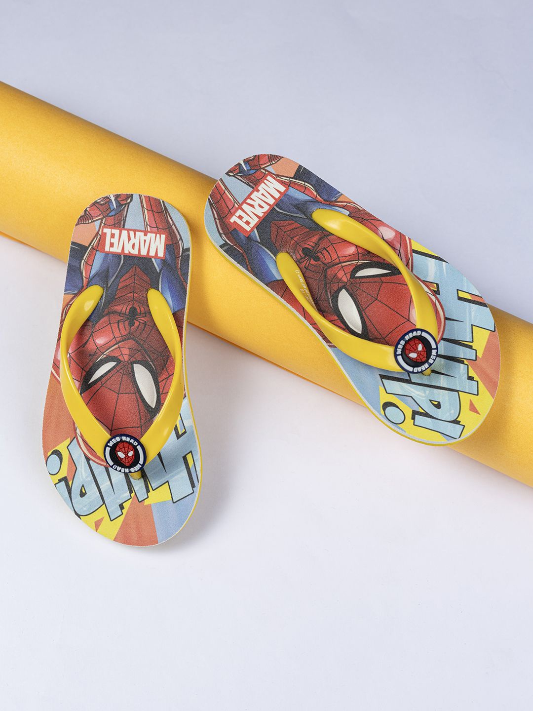 

toothless Boys Printed Rubber Thong Flip-Flops, Red