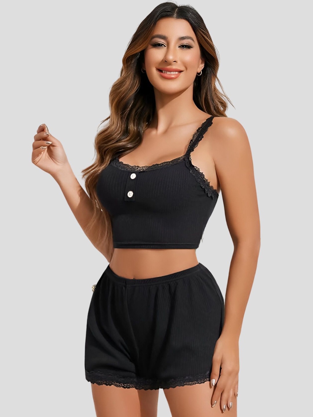 

Kellberry Women Night suit, Black