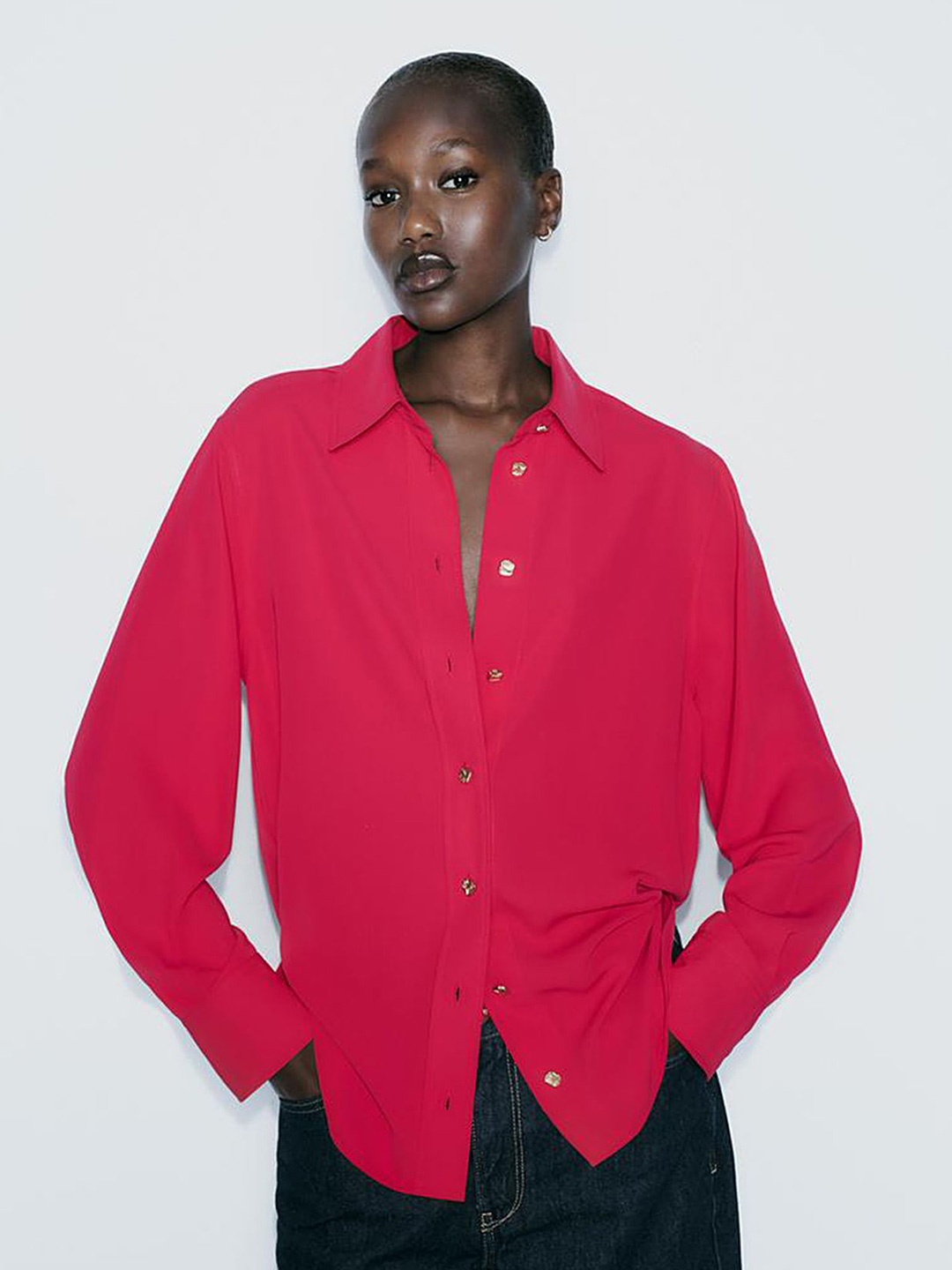 

LULU & SKY Shirt Style Top, Pink