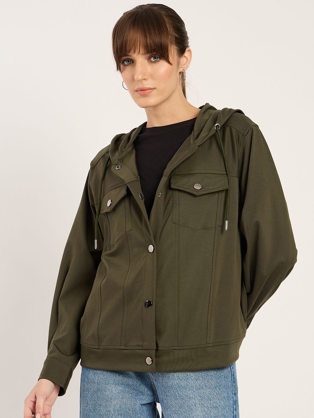 

FEMMELLA Women Lightweight Parka Jacket, Olive