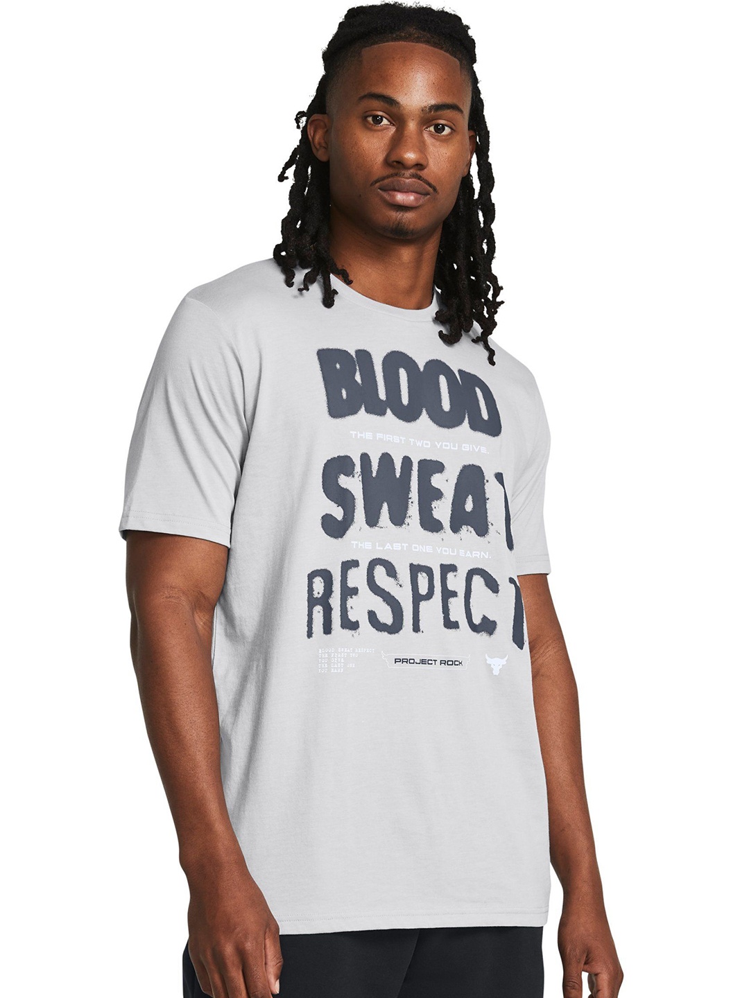 

UNDER ARMOUR Printed Relaxed-Fit T-Shirt, Grey