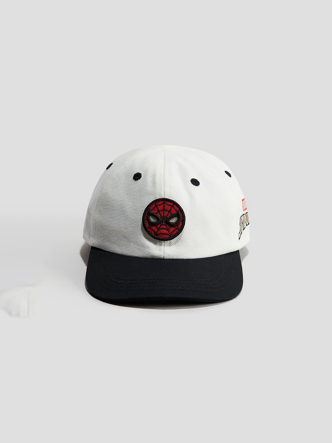 

H&M Boys Motif-Detail Cotton Cap, White