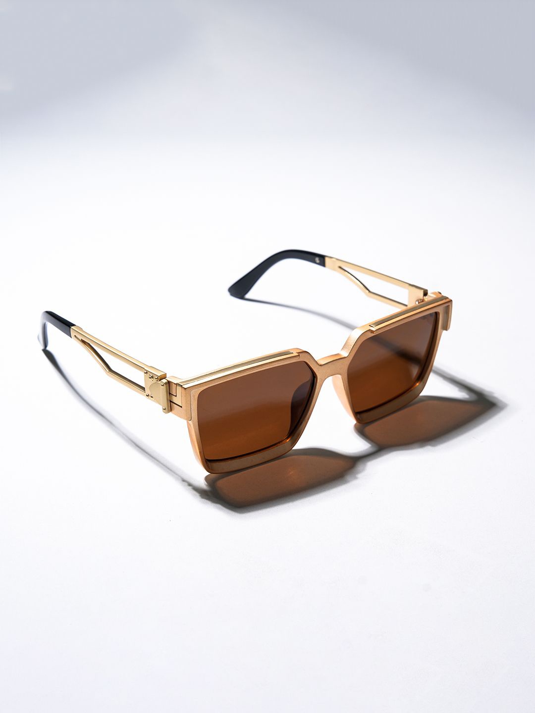 

CHOKORE Unisex Rectangle Sunglasses with Polarised and UV Protected Lens, Brown