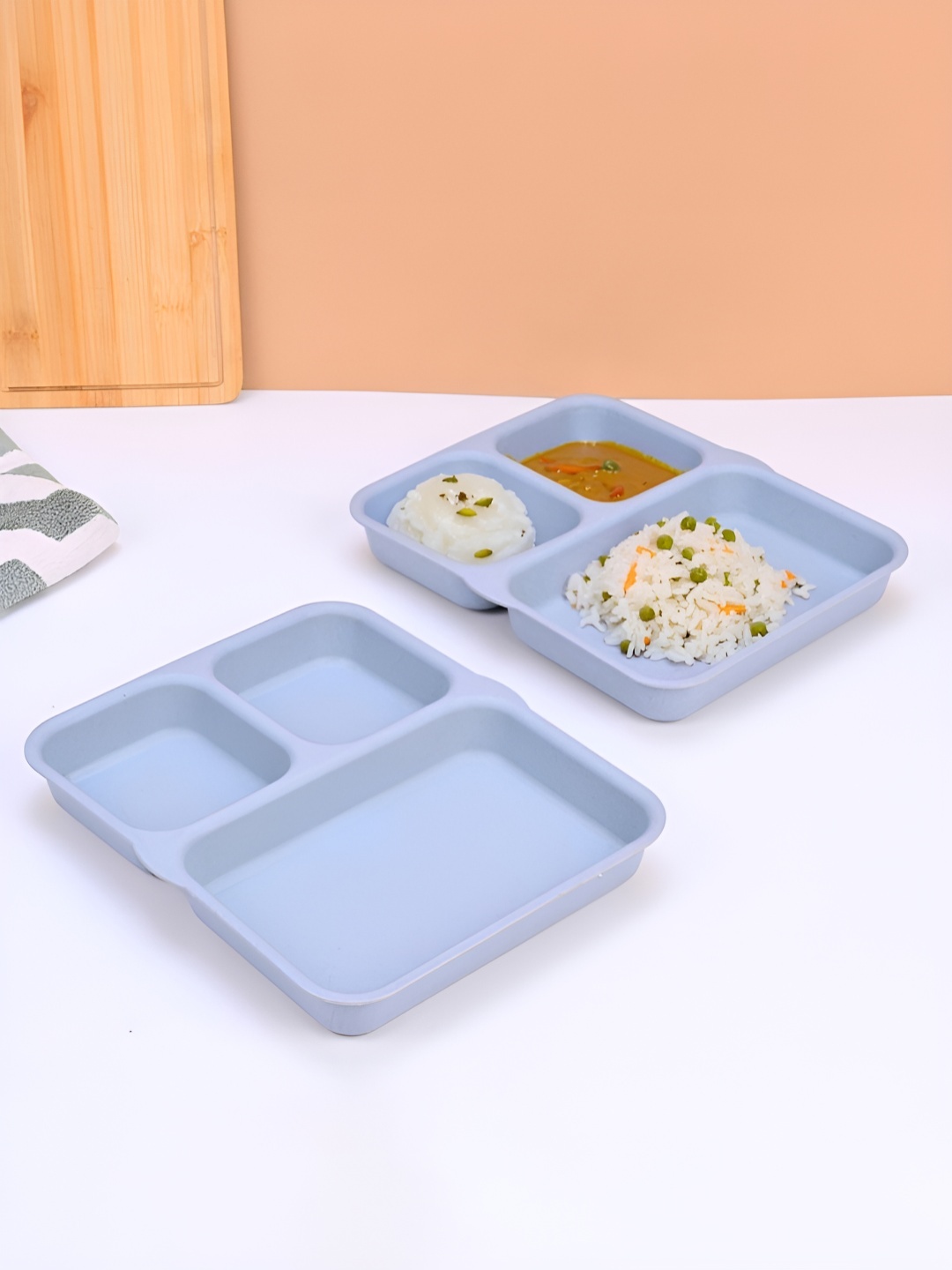 

eha Blue 2 Pieces Dishwasher Safe Plates