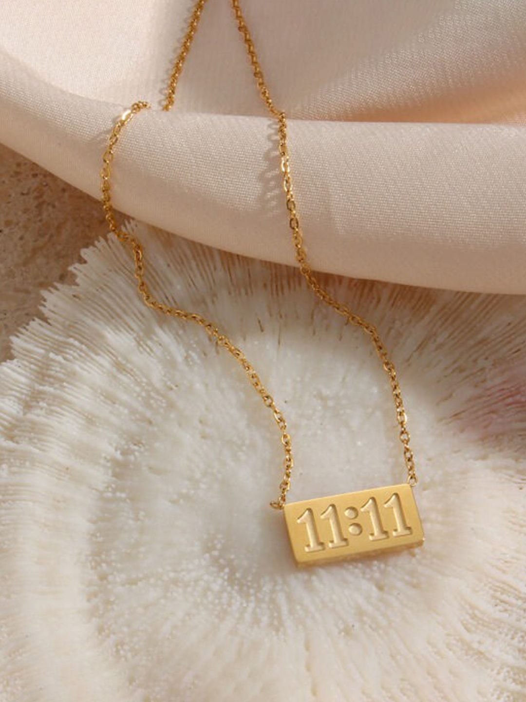

Designs & You Brass Gold-Plated Necklace