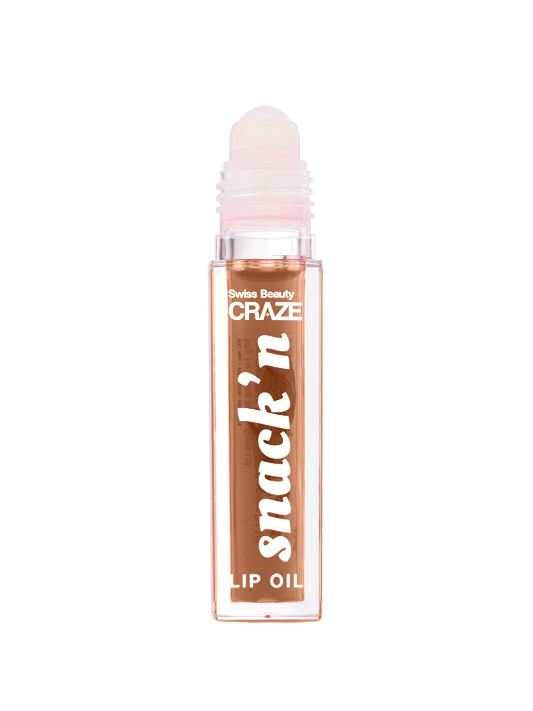 

SWISS BEAUTY Craze Snack n Lip Oil with Vit-E & Hyaluronic Acid 4.5 ml - Cinnamon Roll 01, Rose gold