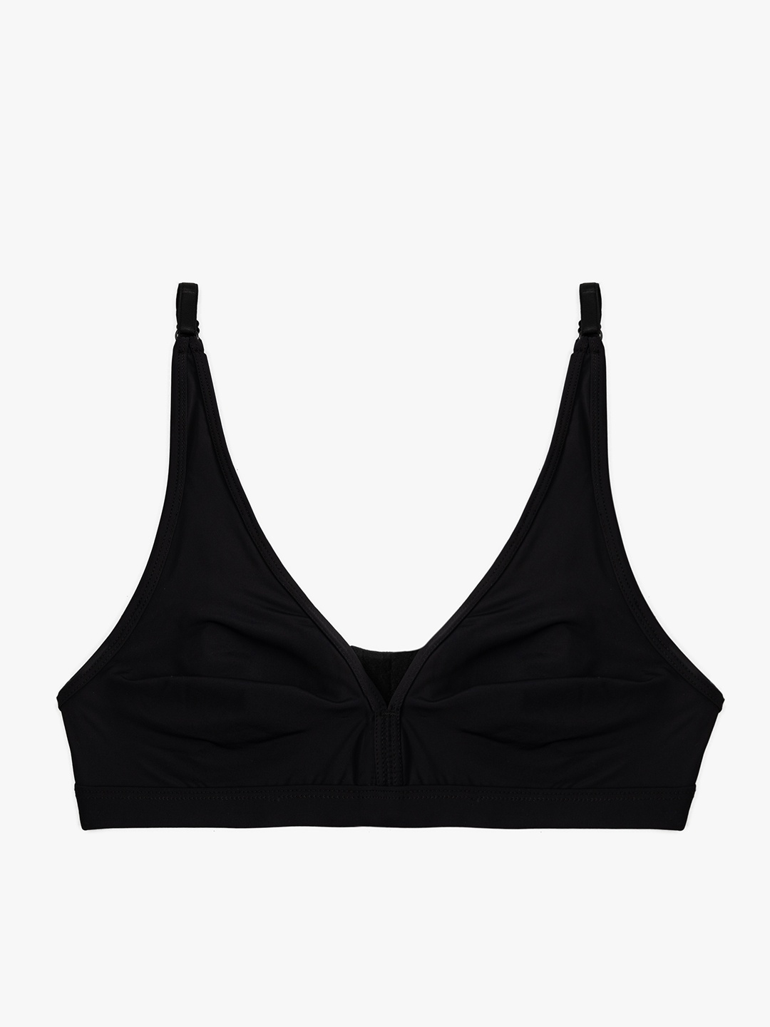 

Koton Women Medium Coverage Non Padded Seamless Bra, Black
