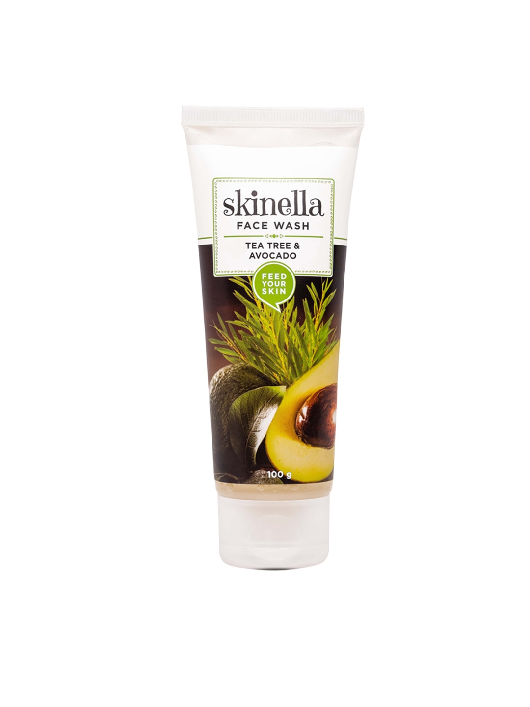 

skinella Face Wash With Tea Tree & Avocado - 100 ml, White